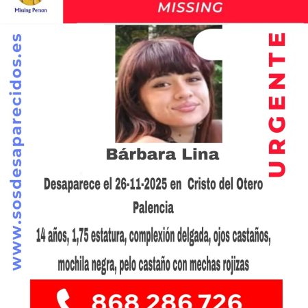 Desapariciones en España: Urgente llamado para encontrar a Bárbara, la niña de 14 años que lleva tres días desaparecida