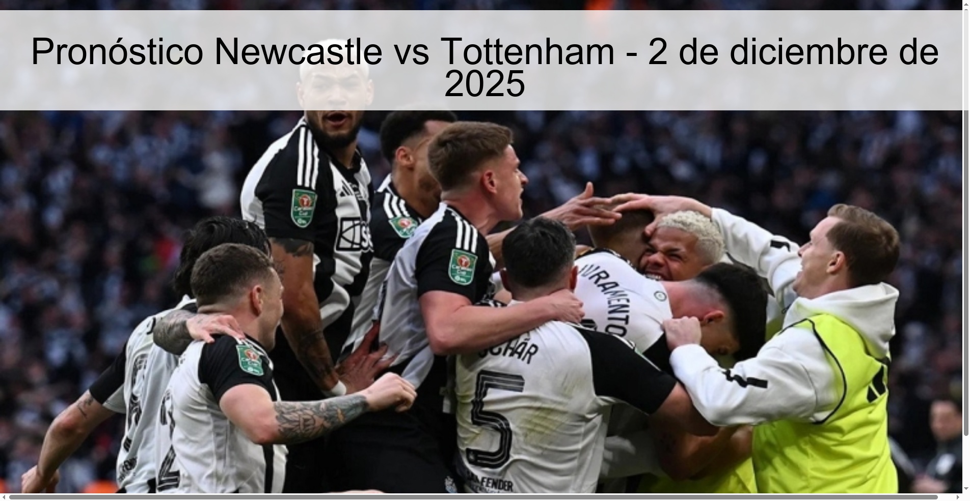 Pronóstico Newcastle vs Tottenham - 2 de diciembre de 2025 1 329384