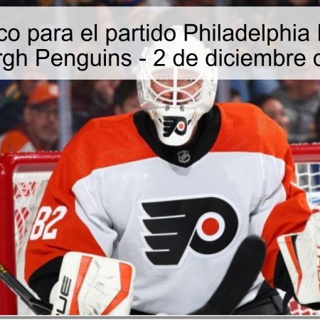 Pronóstico para el partido Philadelphia Flyers vs Pittsburgh Penguins – 2 de diciembre de 2025