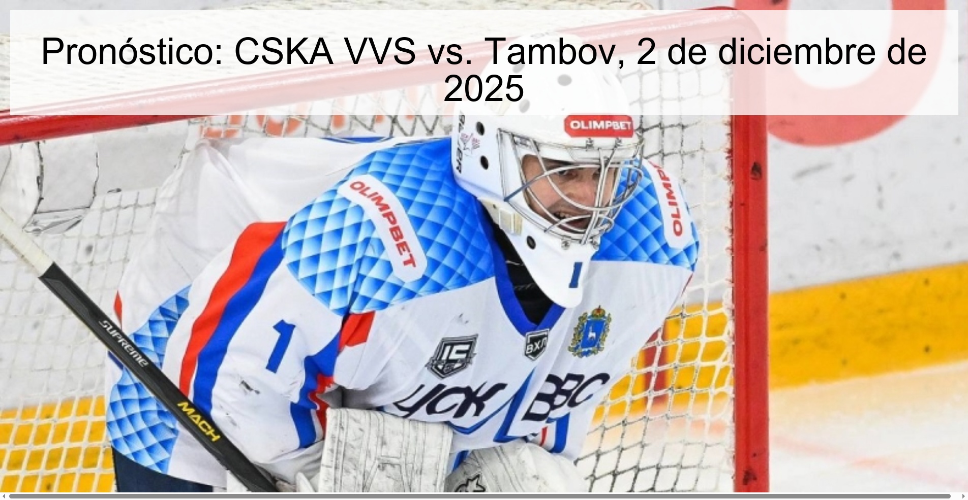 Pronóstico: CSKA VVS vs. Tambov, 2 de diciembre de 2025 1 329521