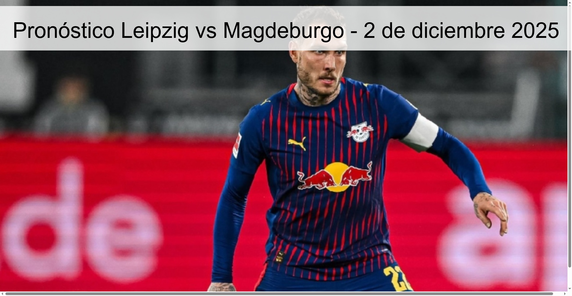 Pronóstico Leipzig vs Magdeburgo - 2 de diciembre 2025 1 329669
