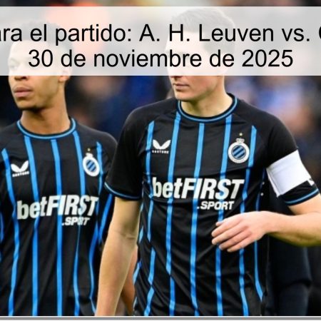 Pronóstico para el partido: A. H. Leuven vs. Club Brugge – 30 de noviembre de 2025