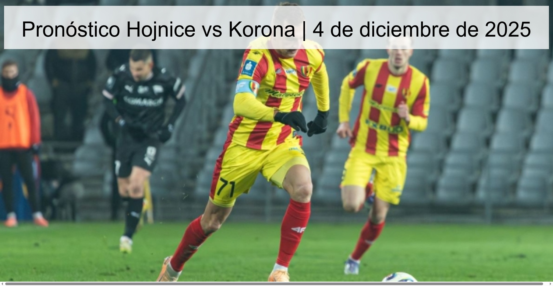 Pronóstico Hojnice vs Korona | 4 de diciembre de 2025 1 330145