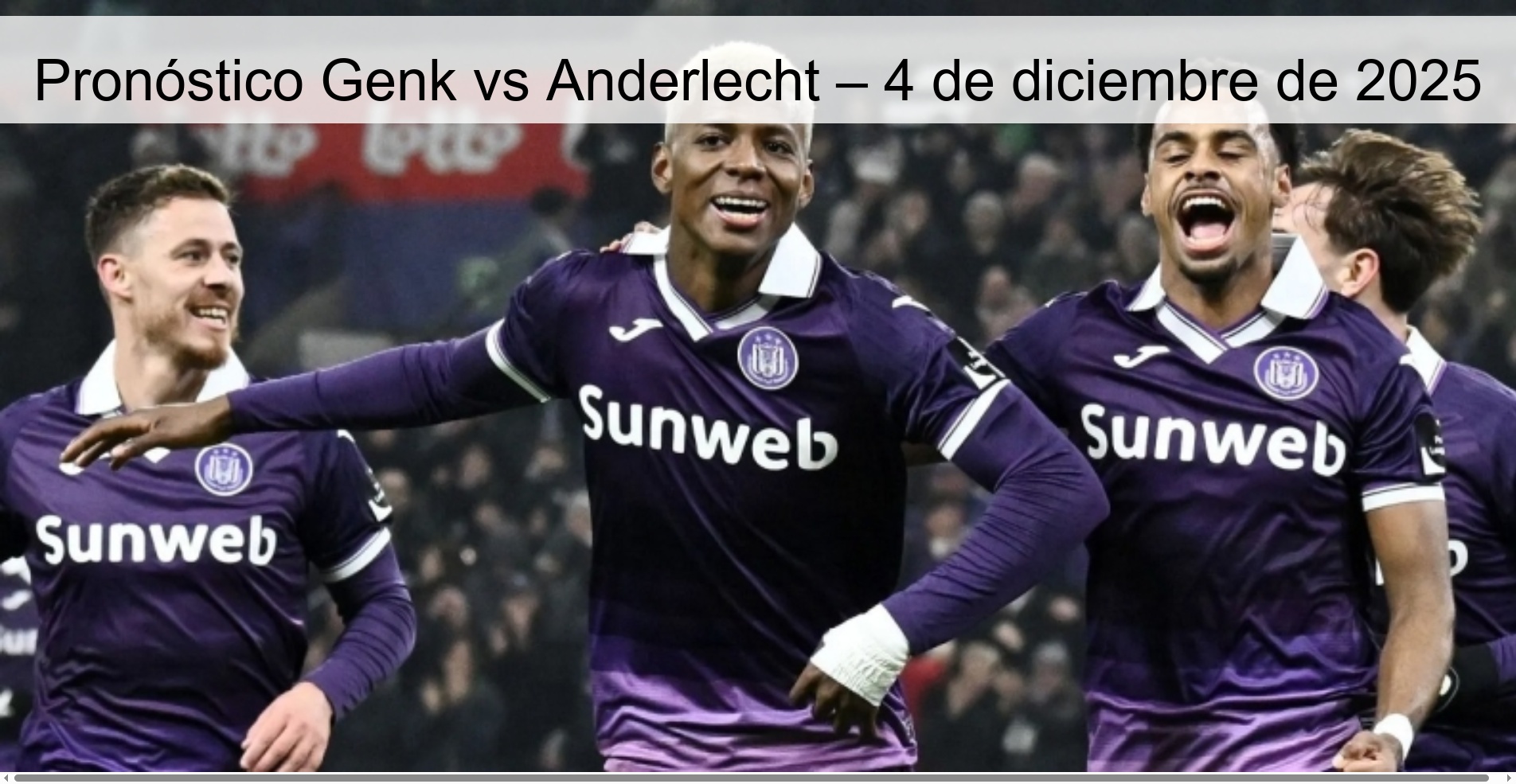 Pronóstico Genk vs Anderlecht – 4 de diciembre de 2025 1 330408