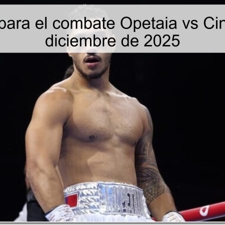 Pronóstico para el combate Opetaia vs Cinkara – 6 de diciembre de 2025