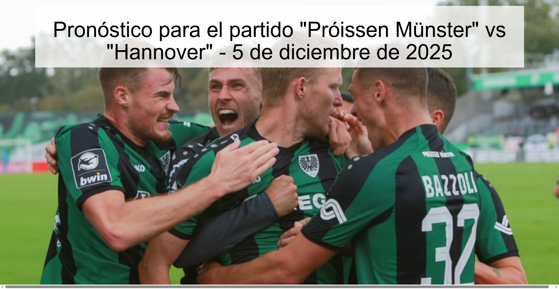 Pronóstico para el partido 