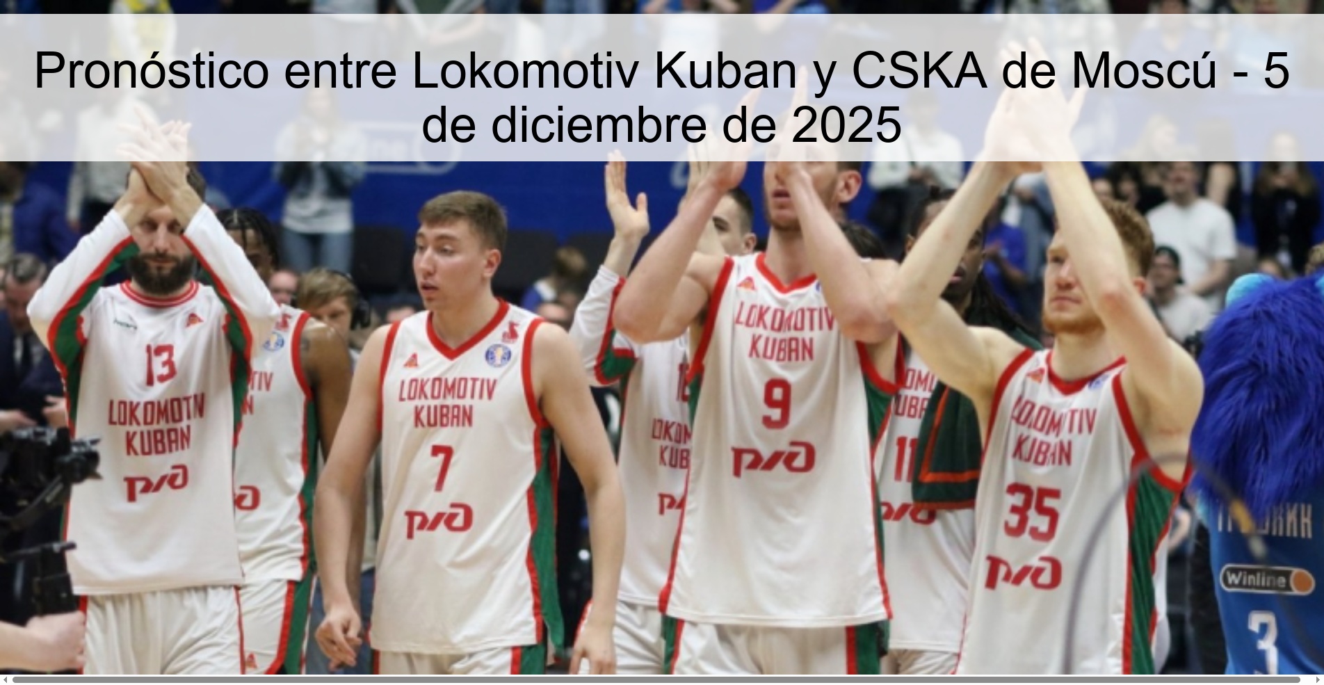 Pronóstico entre Lokomotiv Kuban y CSKA de Moscú - 5 de diciembre de 2025