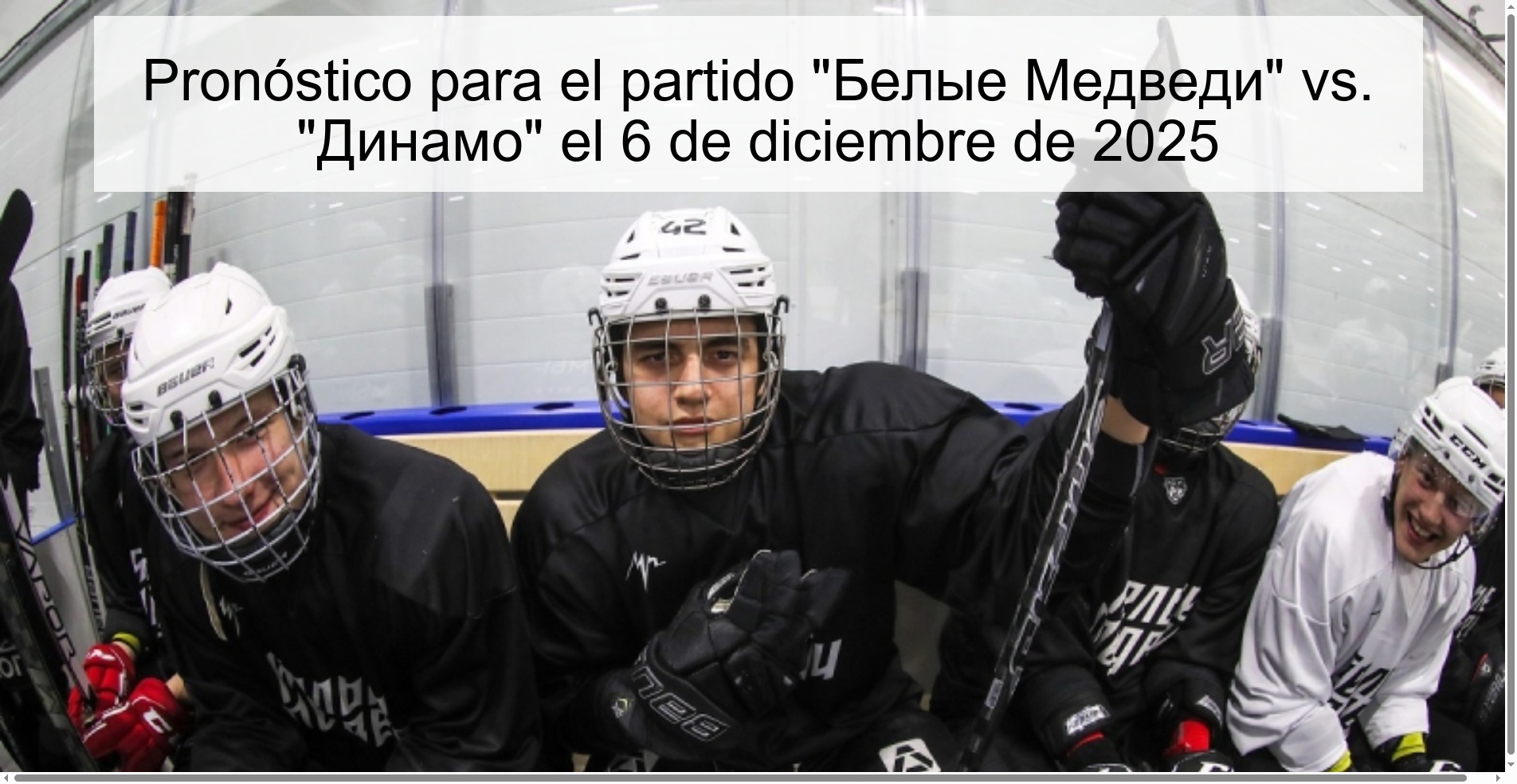 Pronóstico para el partido 