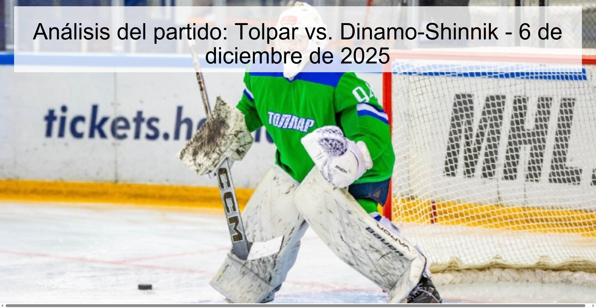 Análisis del partido: Tolpar vs. Dinamo-Shinnik - 6 de diciembre de 2025