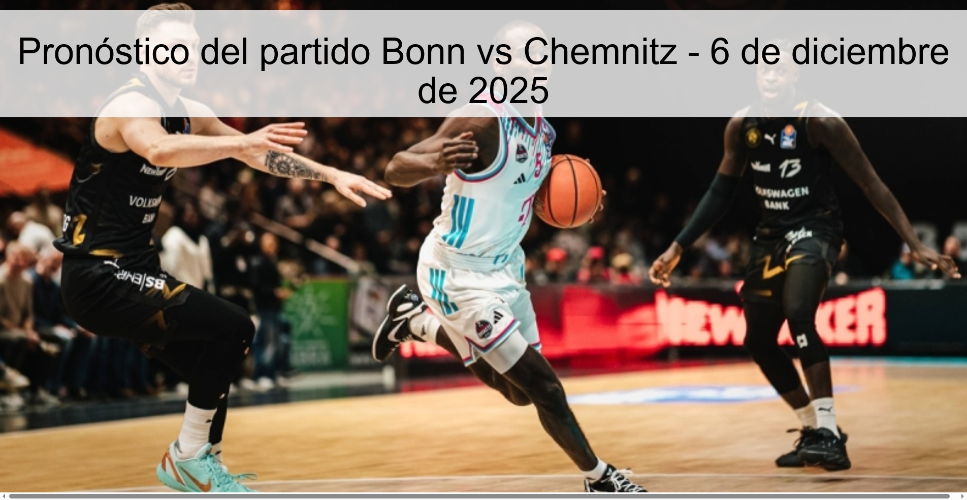 Pronóstico del partido Bonn vs Chemnitz - 6 de diciembre de 2025