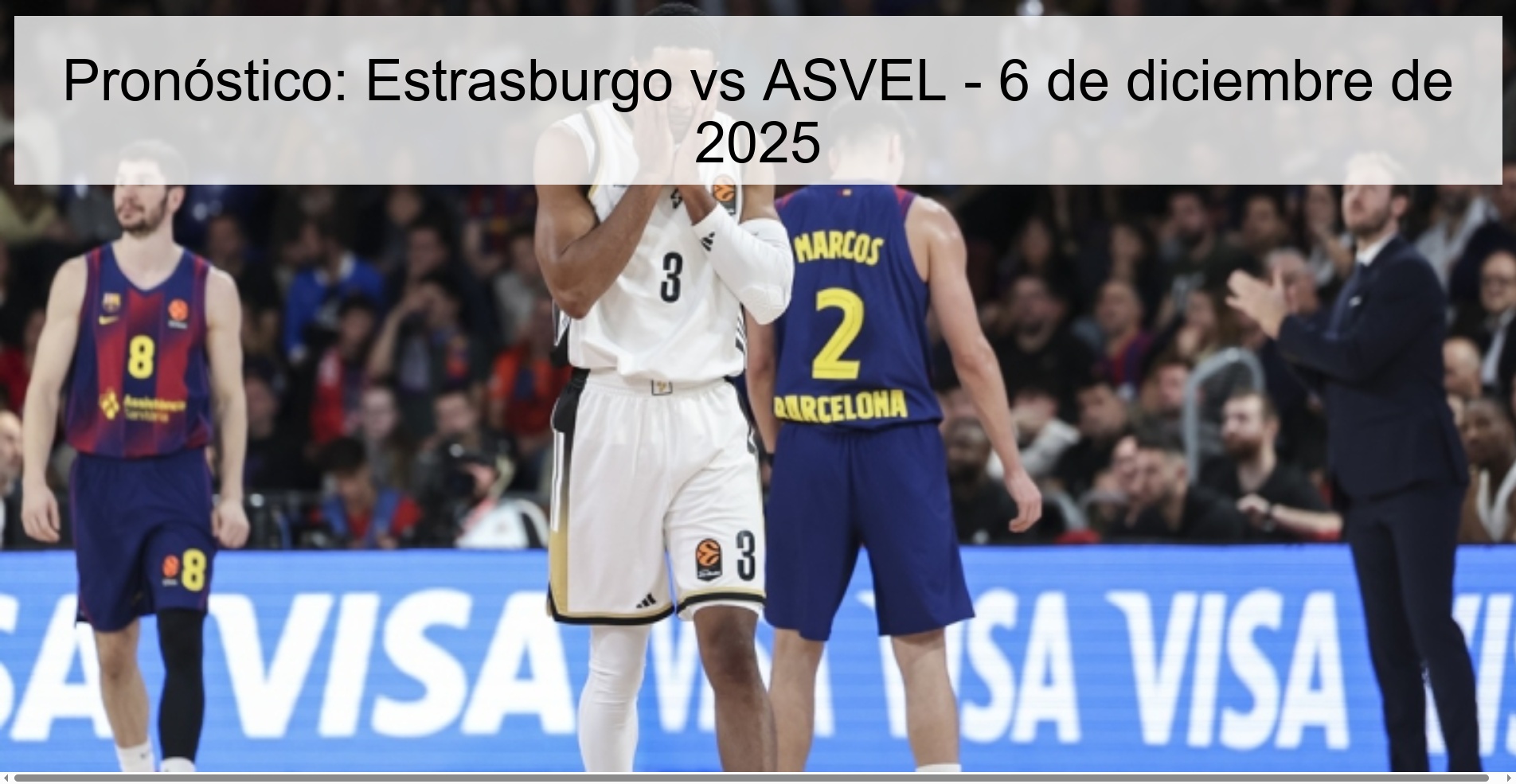 Pronóstico: Estrasburgo vs ASVEL - 6 de diciembre de 2025