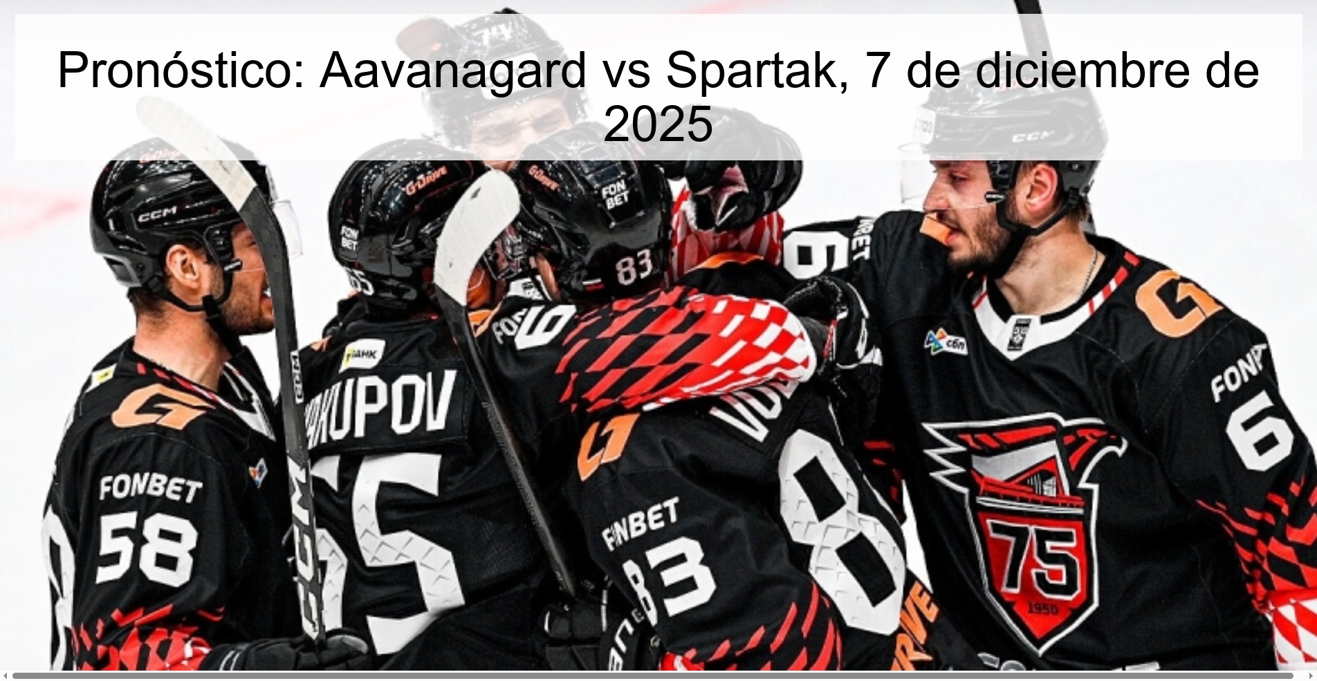 Pronóstico: Aavanagard vs Spartak, 7 de diciembre de 2025