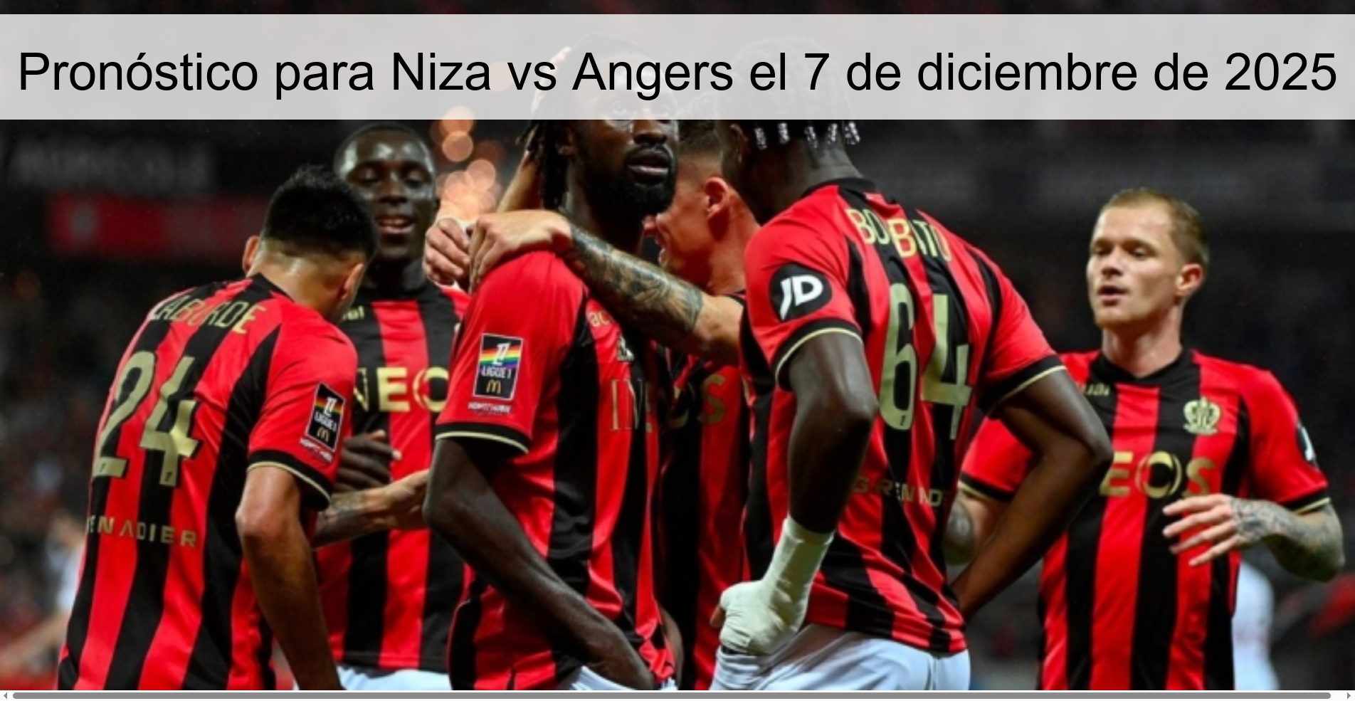 Pronóstico para Niza vs Angers el 7 de diciembre de 2025