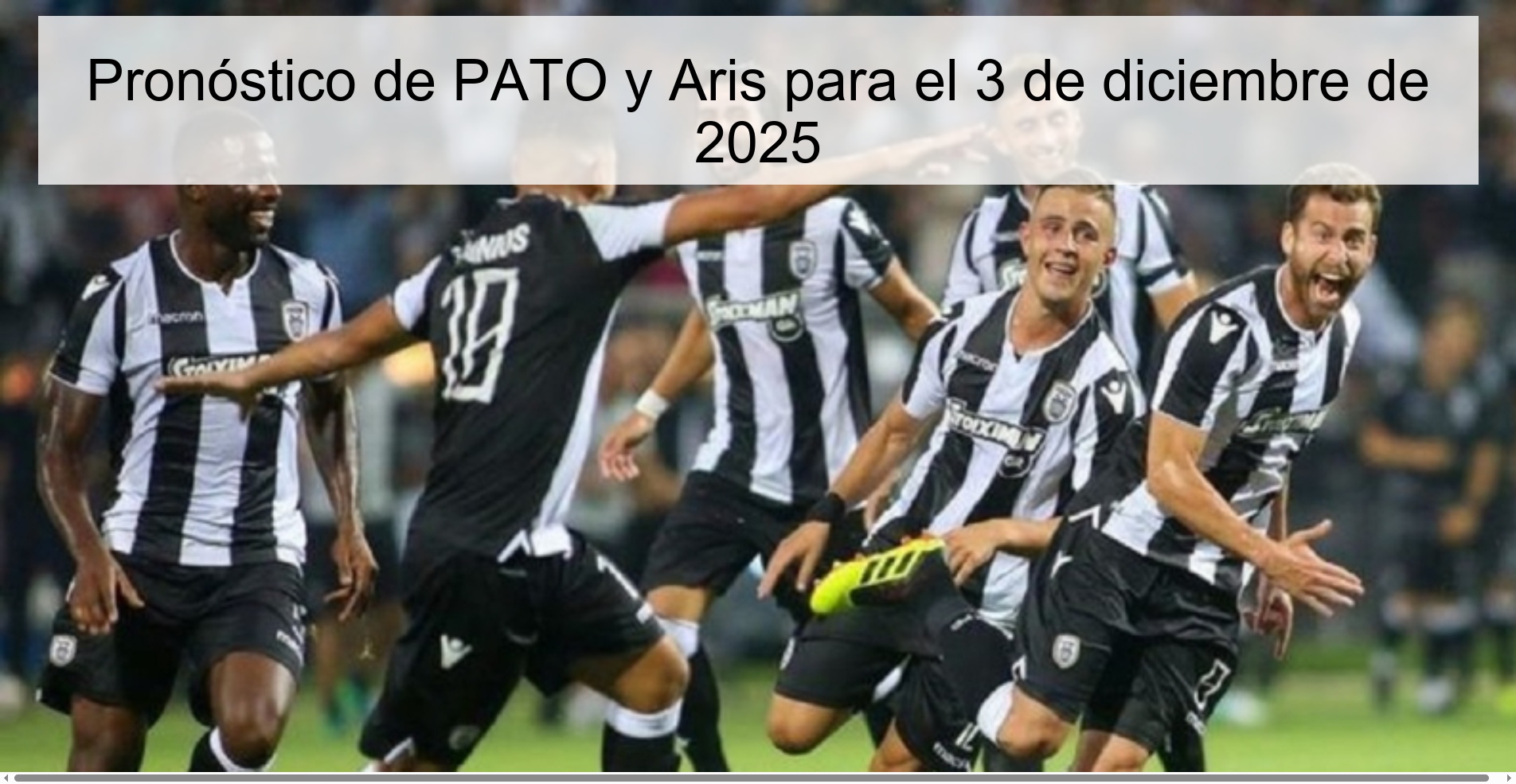 Pronóstico de PATO y Aris para el 3 de diciembre de 2025
