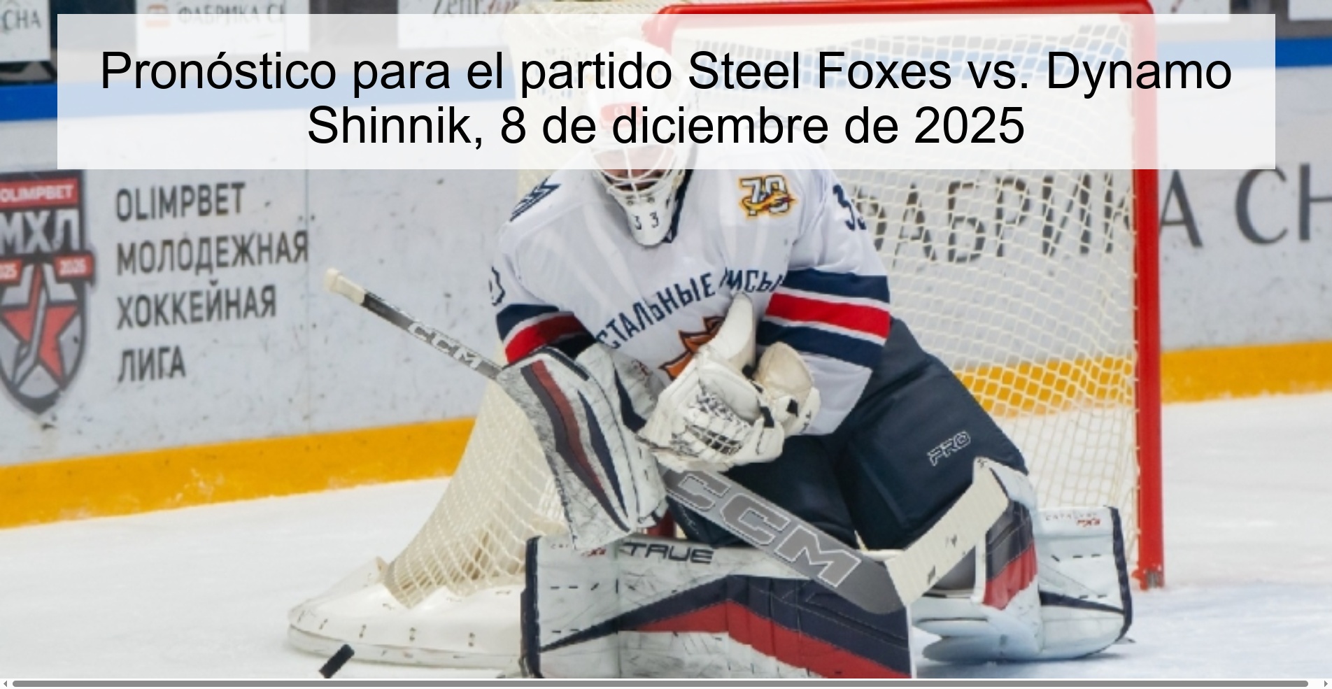 Pronóstico para el partido Steel Foxes vs. Dynamo Shinnik, 8 de diciembre de 2025