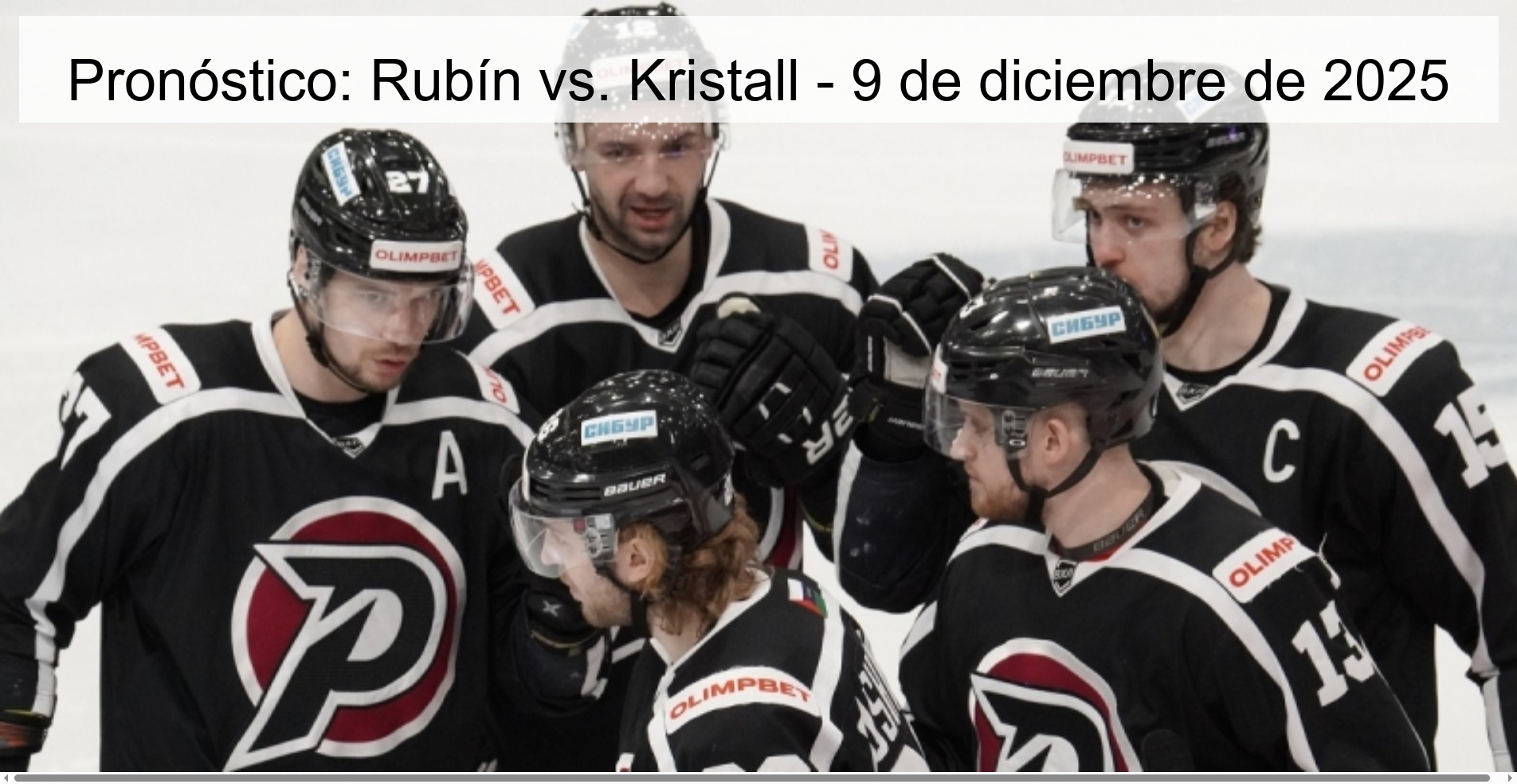 Pronóstico: Rubín vs. Kristall - 9 de diciembre de 2025