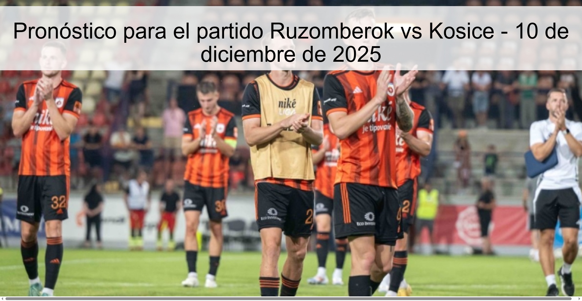 Pronóstico para el partido Ruzomberok vs Kosice - 10 de diciembre de 2025