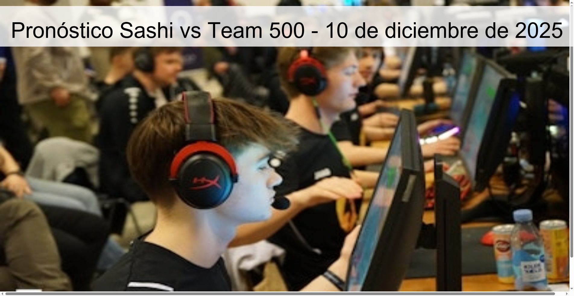 Pronóstico Sashi vs Team 500 - 10 de diciembre de 2025