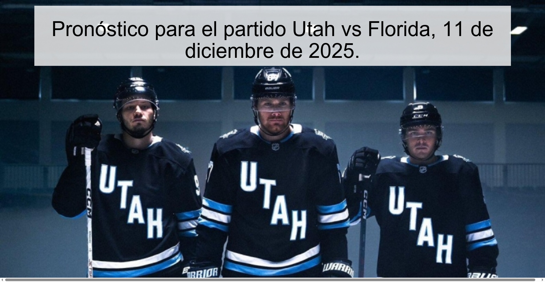 Pronóstico para el partido Utah vs Florida, 11 de diciembre de 2025.