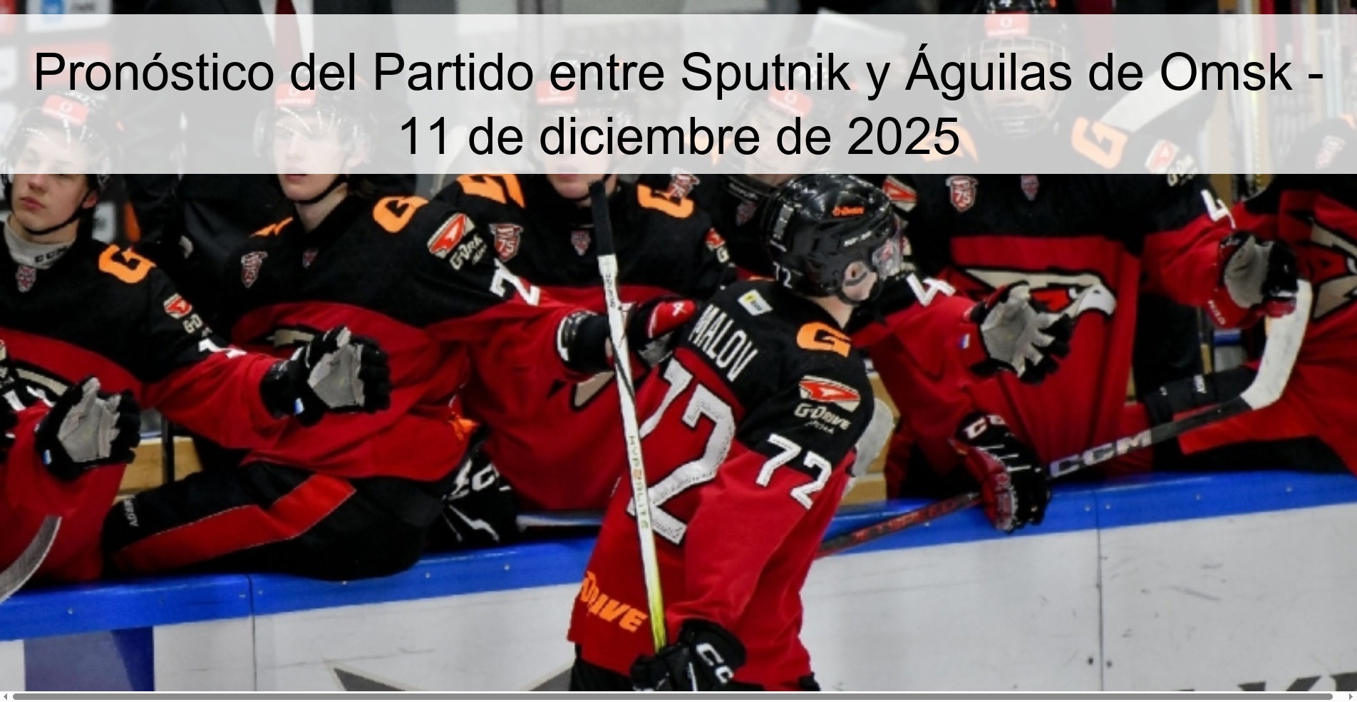 Pronóstico del Partido entre Sputnik y Águilas de Omsk - 11 de diciembre de 2025