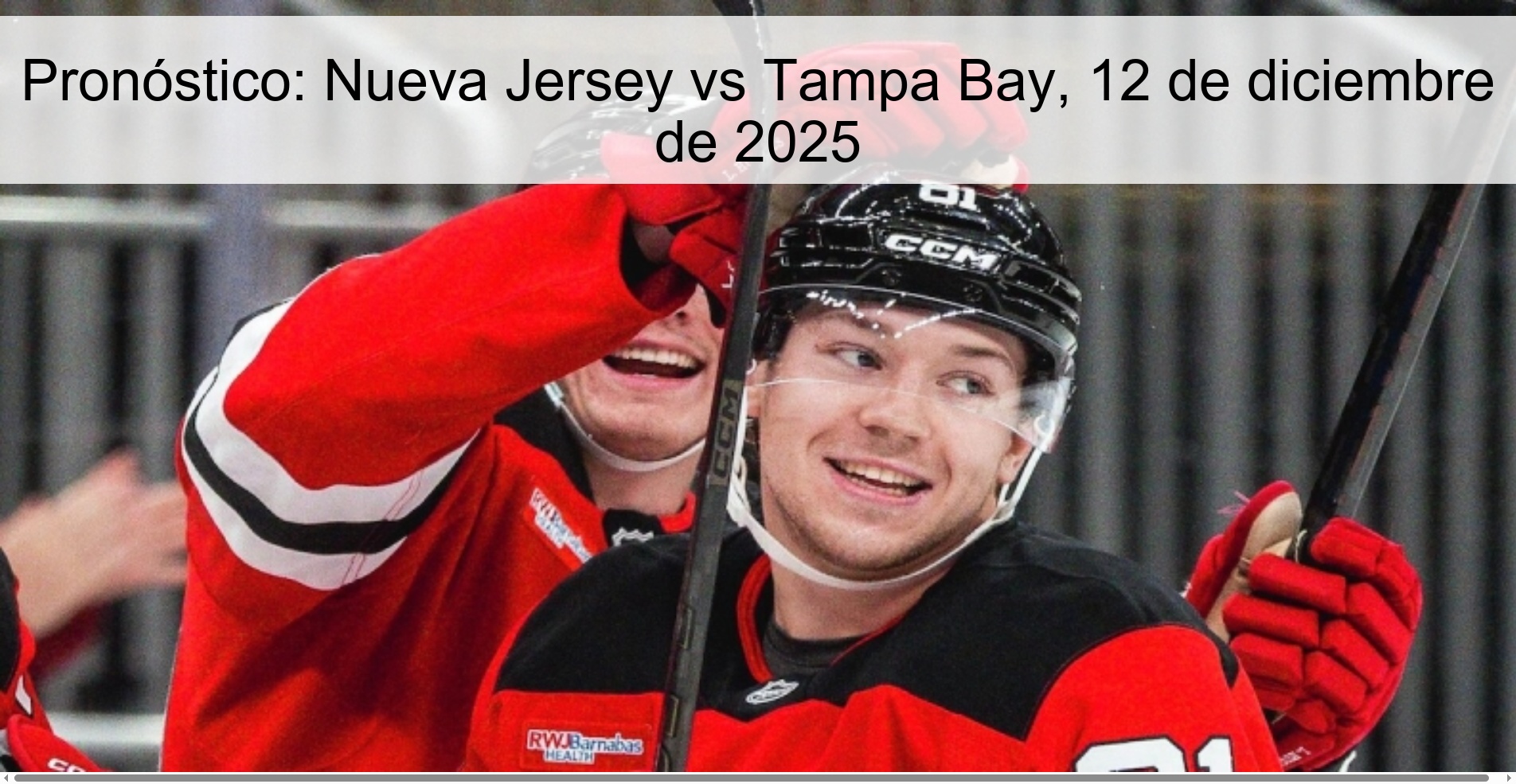 Pronóstico: Nueva Jersey vs Tampa Bay, 12 de diciembre de 2025
