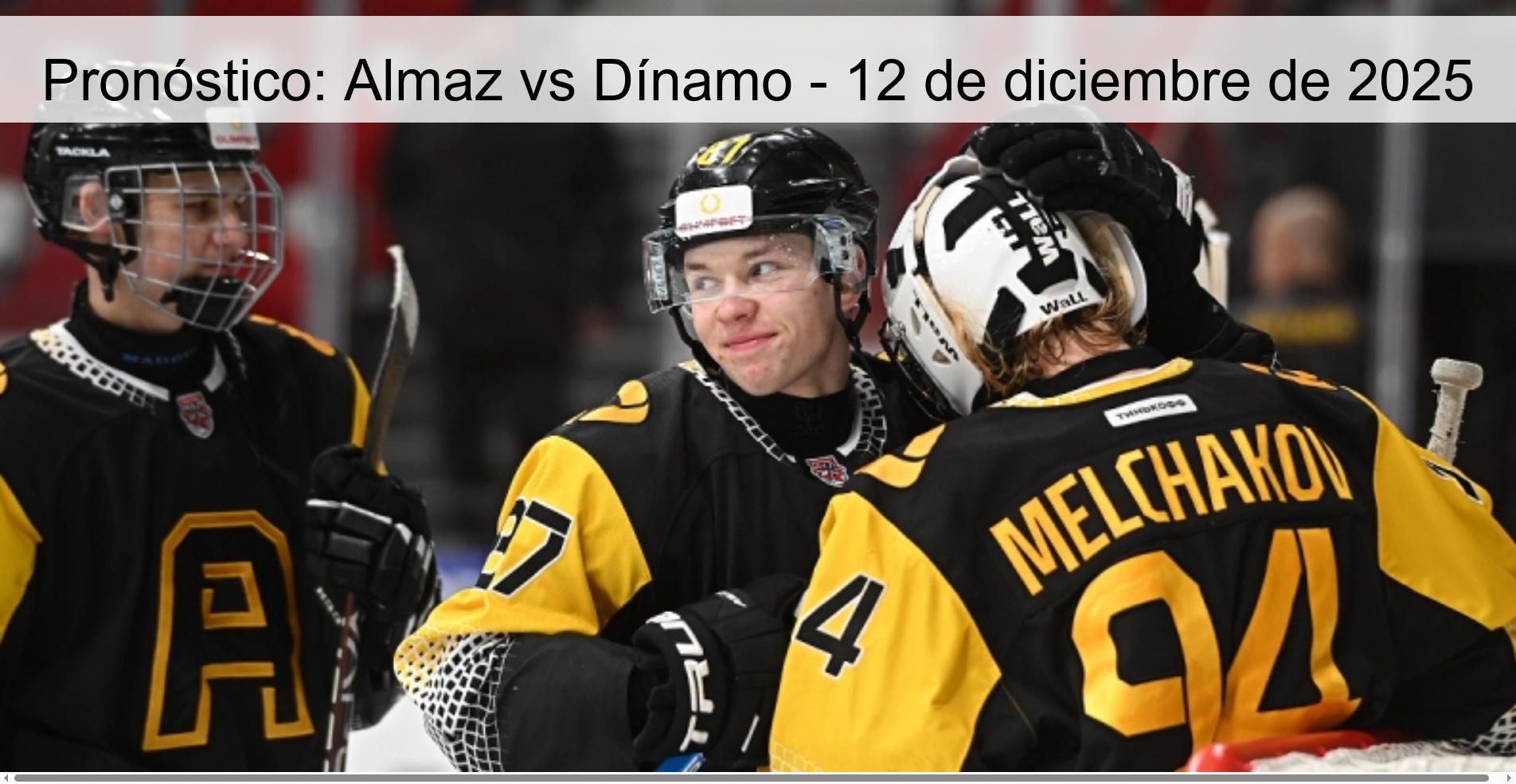 Pronóstico: Almaz vs Dínamo - 12 de diciembre de 2025