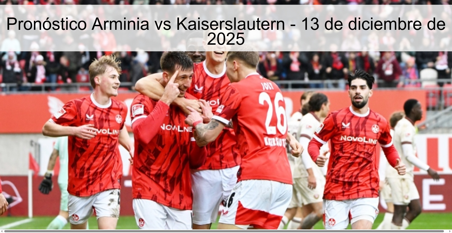 Pronóstico Arminia vs Kaiserslautern - 13 de diciembre de 2025