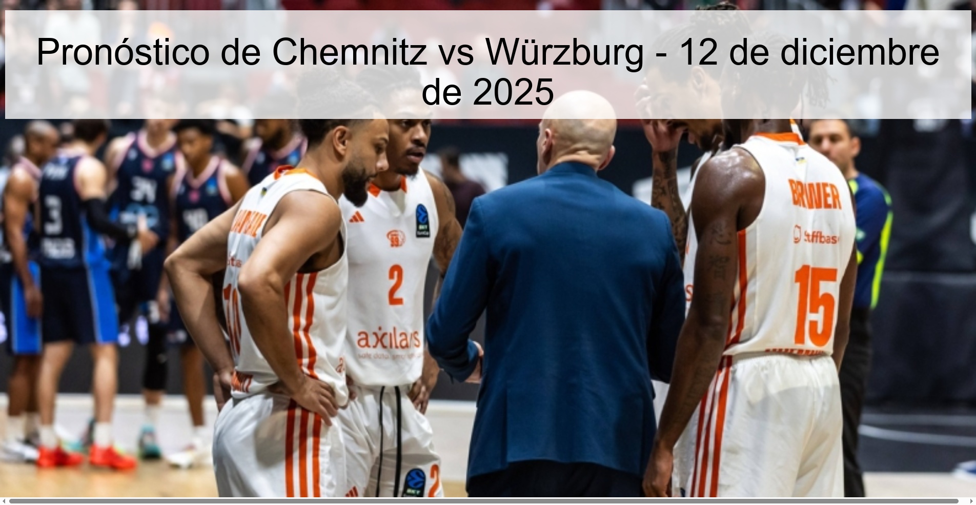 Pronóstico de Chemnitz vs Würzburg - 12 de diciembre de 2025