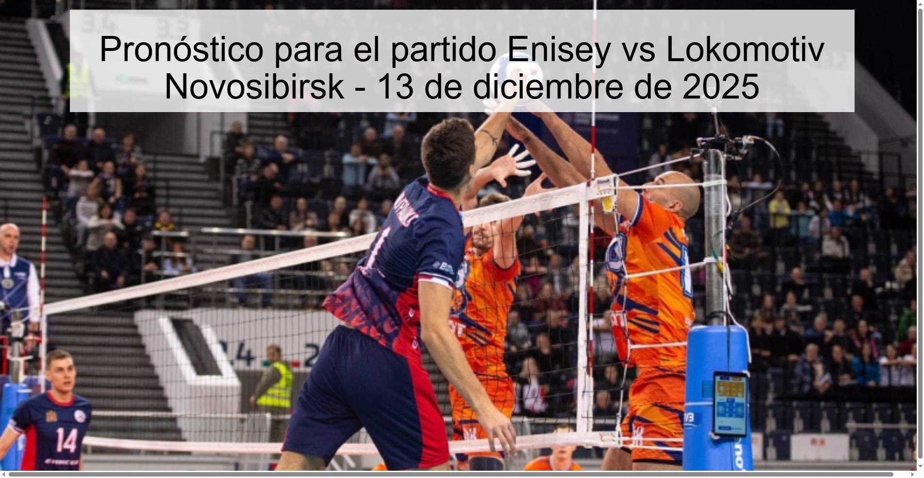 Pronóstico para el partido Enisey vs Lokomotiv Novosibirsk - 13 de diciembre de 2025