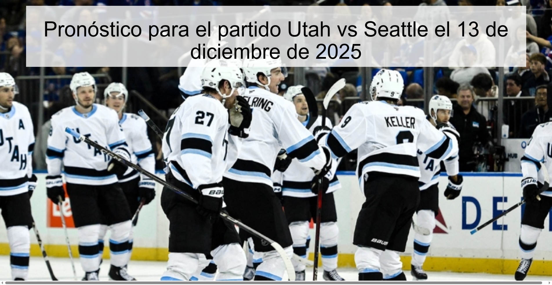 Pronóstico para el partido Utah vs Seattle el 13 de diciembre de 2025