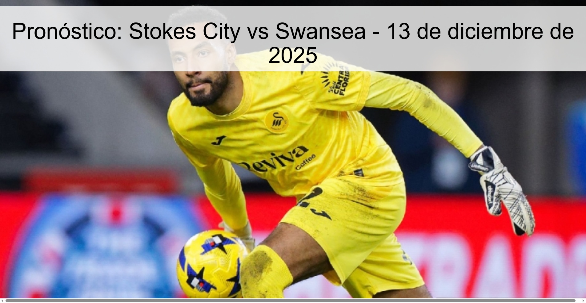 Pronóstico: Stokes City vs Swansea - 13 de diciembre de 2025