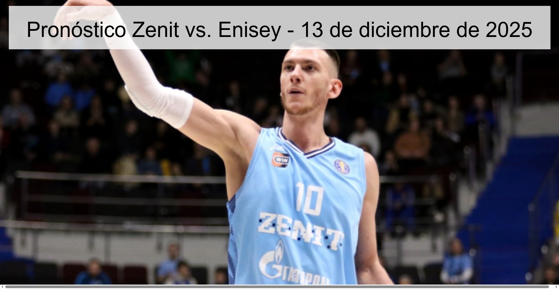Pronóstico Zenit vs. Enisey - 13 de diciembre de 2025
