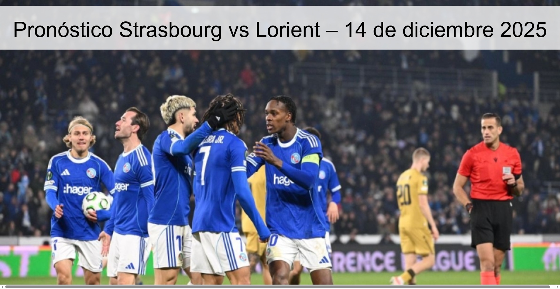 Pronóstico Strasbourg vs Lorient – 14 de diciembre 2025