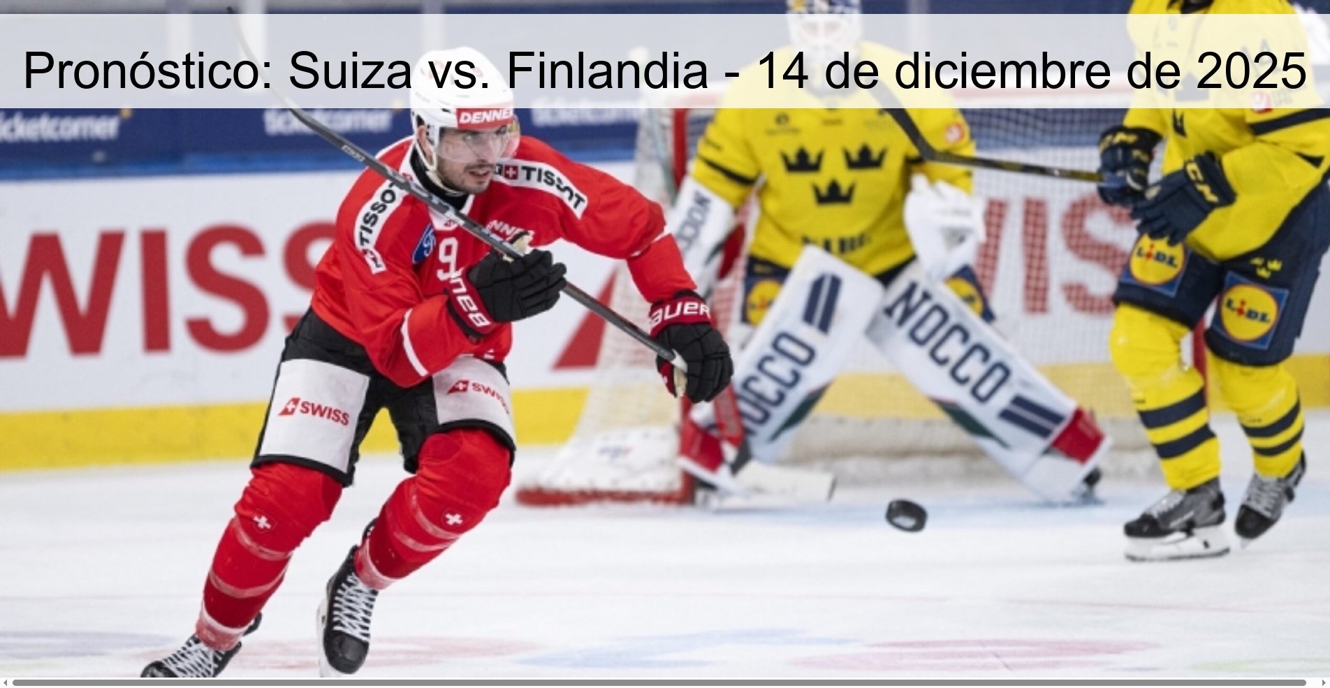 Pronóstico: Suiza vs. Finlandia - 14 de diciembre de 2025