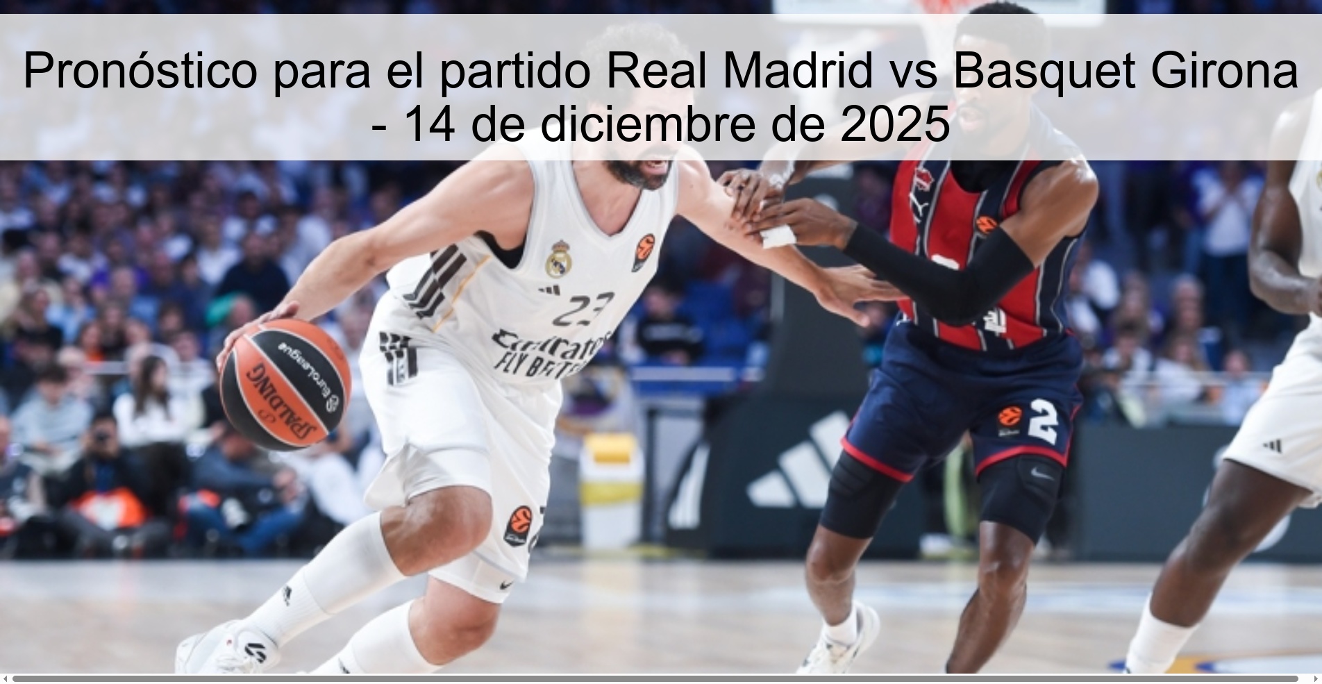 Pronóstico para el partido Real Madrid vs Basquet Girona - 14 de diciembre de 2025