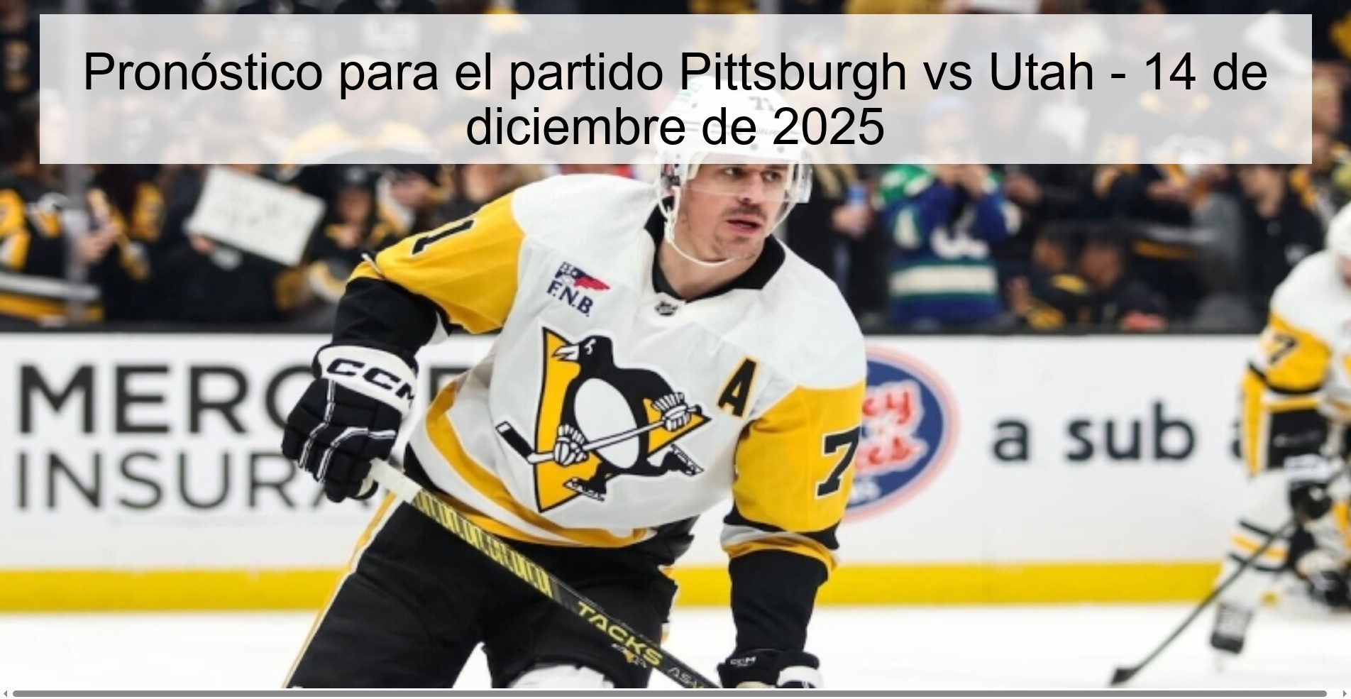 Pronóstico para el partido Pittsburgh vs Utah - 14 de diciembre de 2025