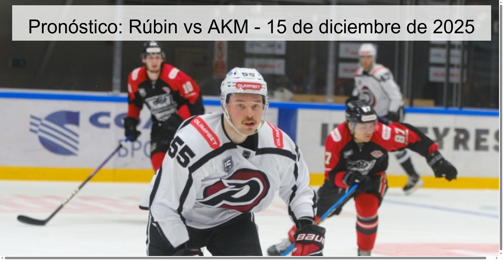 Pronóstico: Rúbin vs AKM - 15 de diciembre de 2025