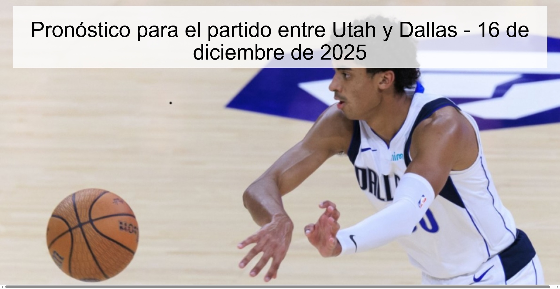 Pronóstico para el partido entre Utah y Dallas - 16 de diciembre de 2025