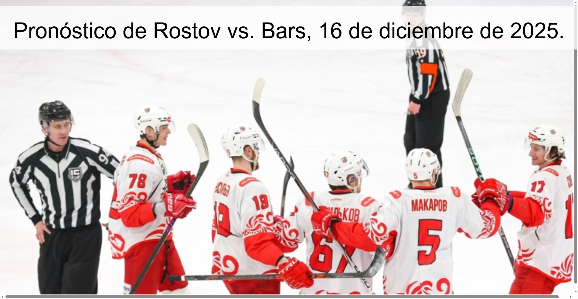 Pronóstico de Rostov vs. Bars, 16 de diciembre de 2025.