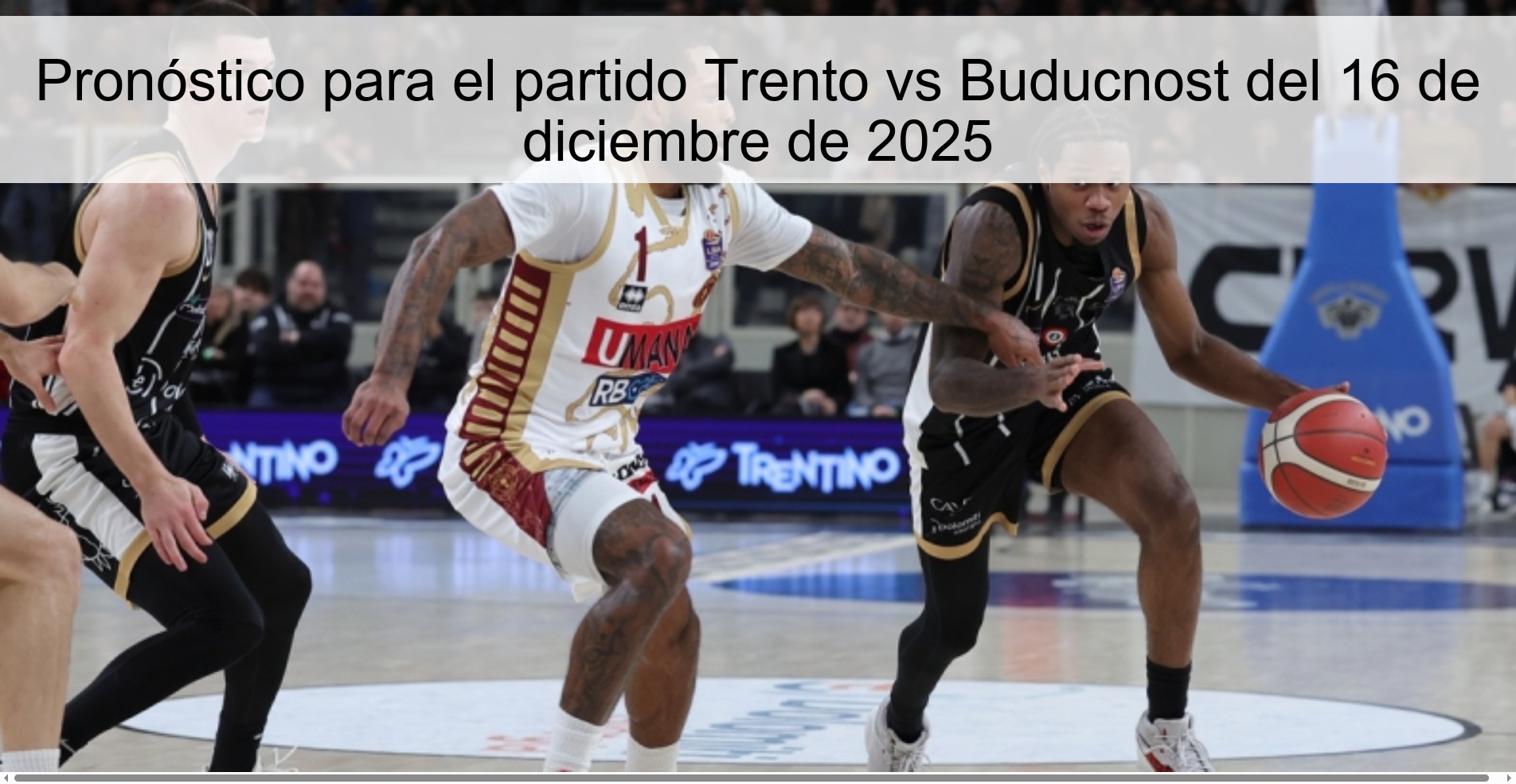 Pronóstico para el partido Trento vs Buducnost del 16 de diciembre de 2025