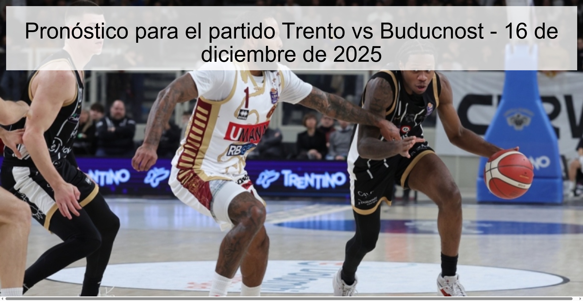 Pronóstico para el partido Trento vs Buducnost - 16 de diciembre de 2025