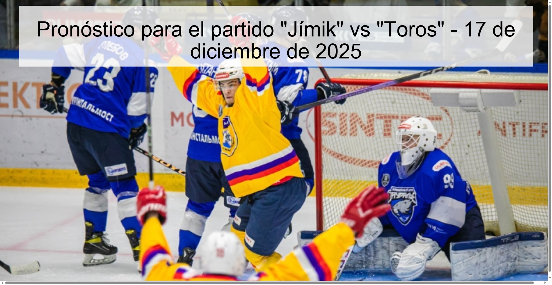 Pronóstico para el partido 