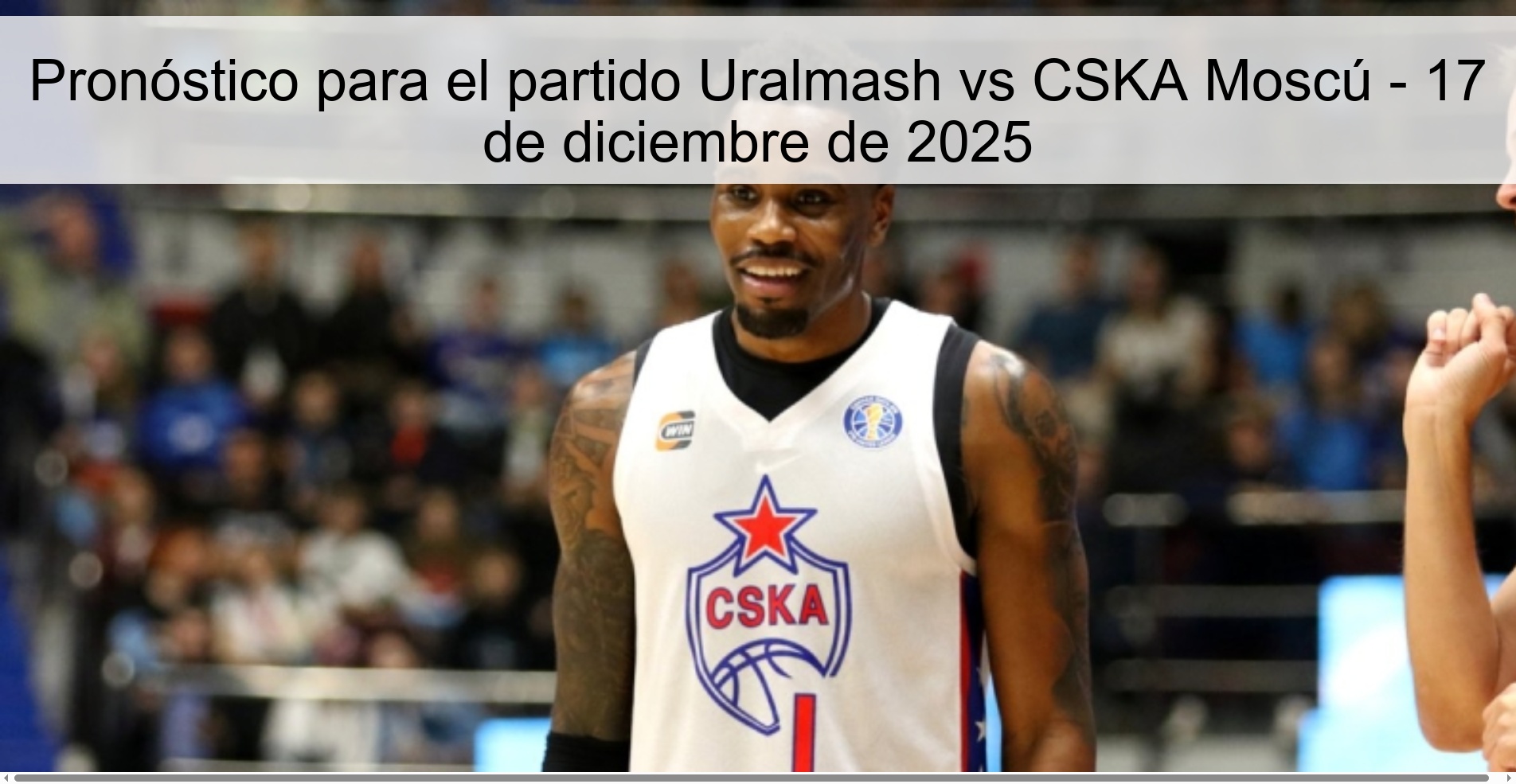 Pronóstico para el partido Uralmash vs CSKA Moscú - 17 de diciembre de 2025