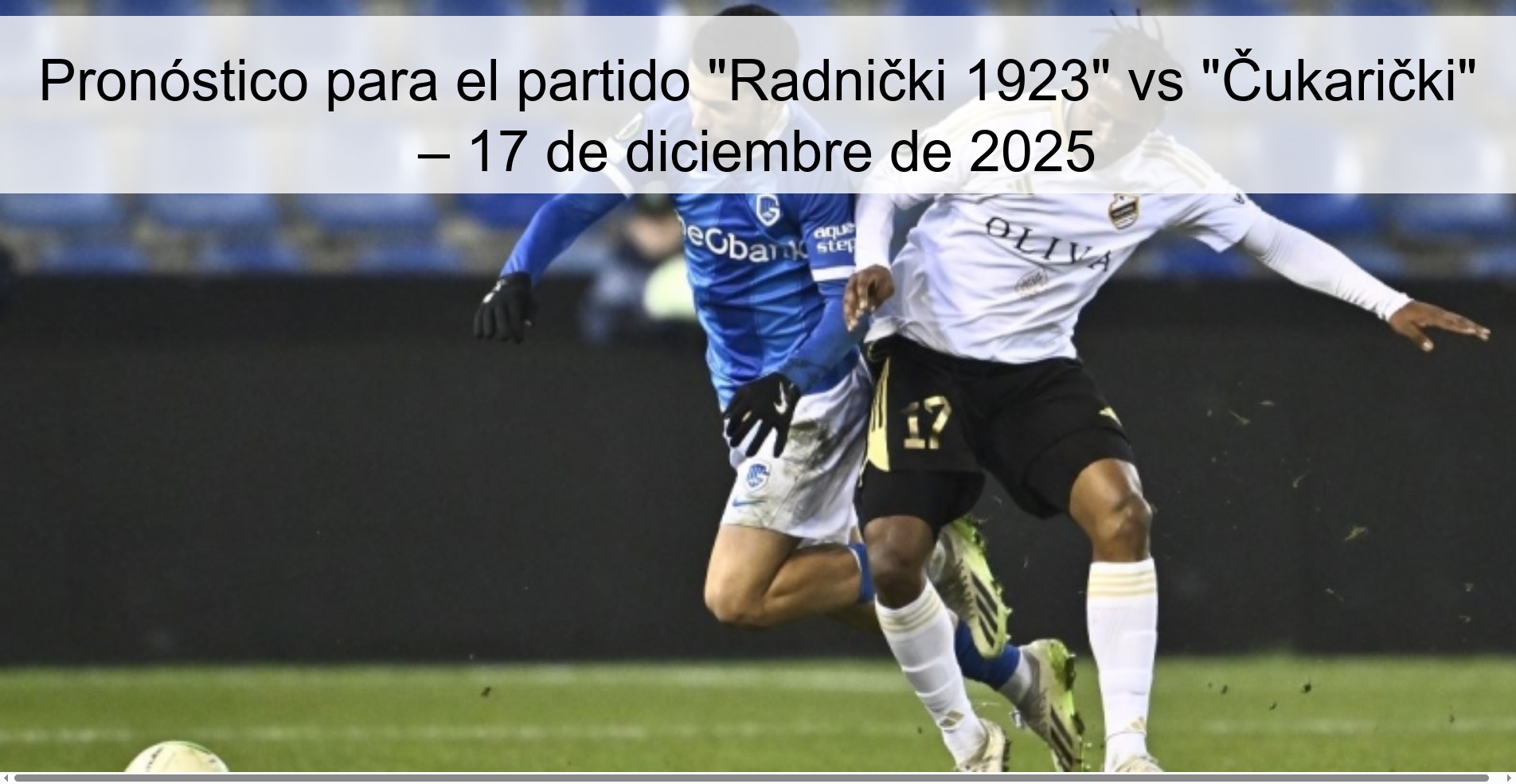 Pronóstico para el partido 