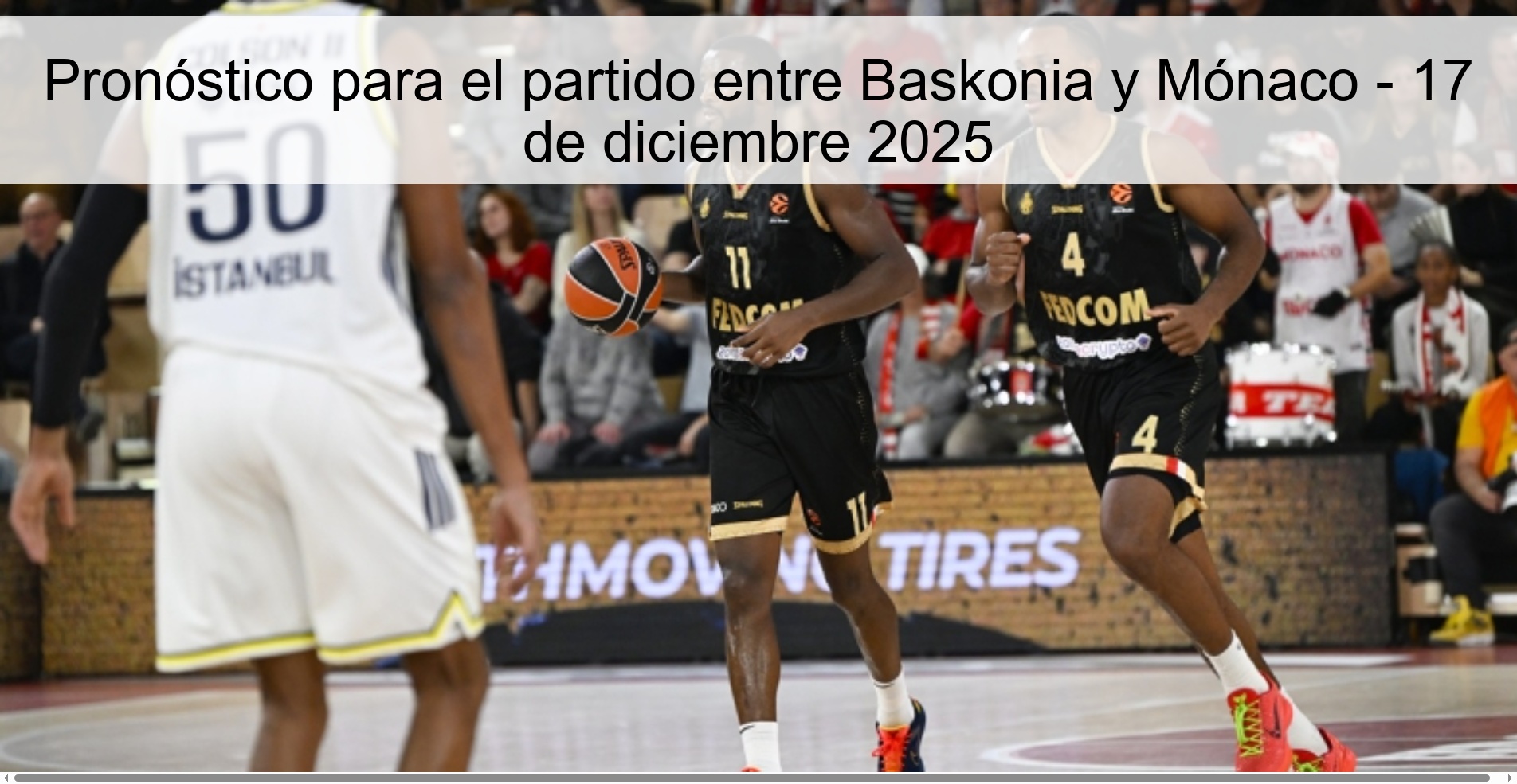 Pronóstico para el partido entre Baskonia y Mónaco - 17 de diciembre 2025