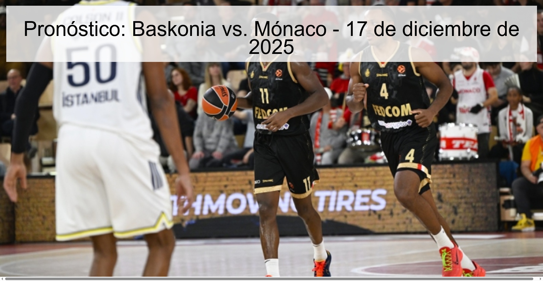 Pronóstico: Baskonia vs. Mónaco - 17 de diciembre de 2025