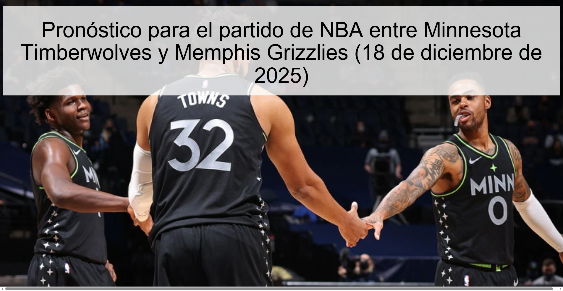 Pronóstico para el partido de NBA entre Minnesota Timberwolves y Memphis Grizzlies (18 de diciembre de 2025)