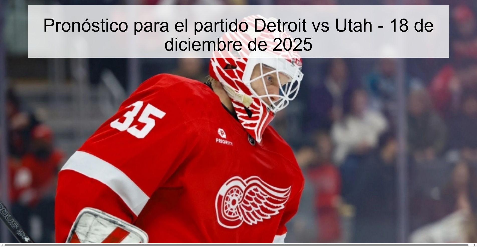 Pronóstico para el partido Detroit vs Utah - 18 de diciembre de 2025
