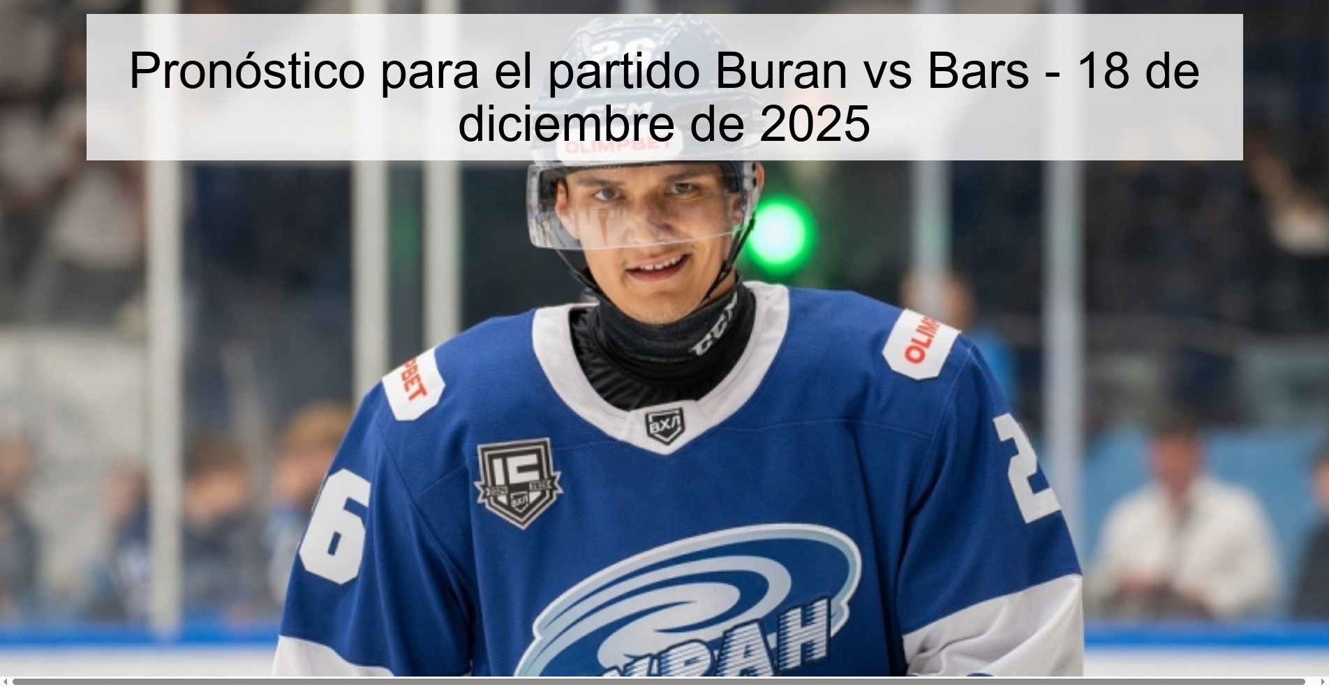 Pronóstico para el partido Buran vs Bars - 18 de diciembre de 2025