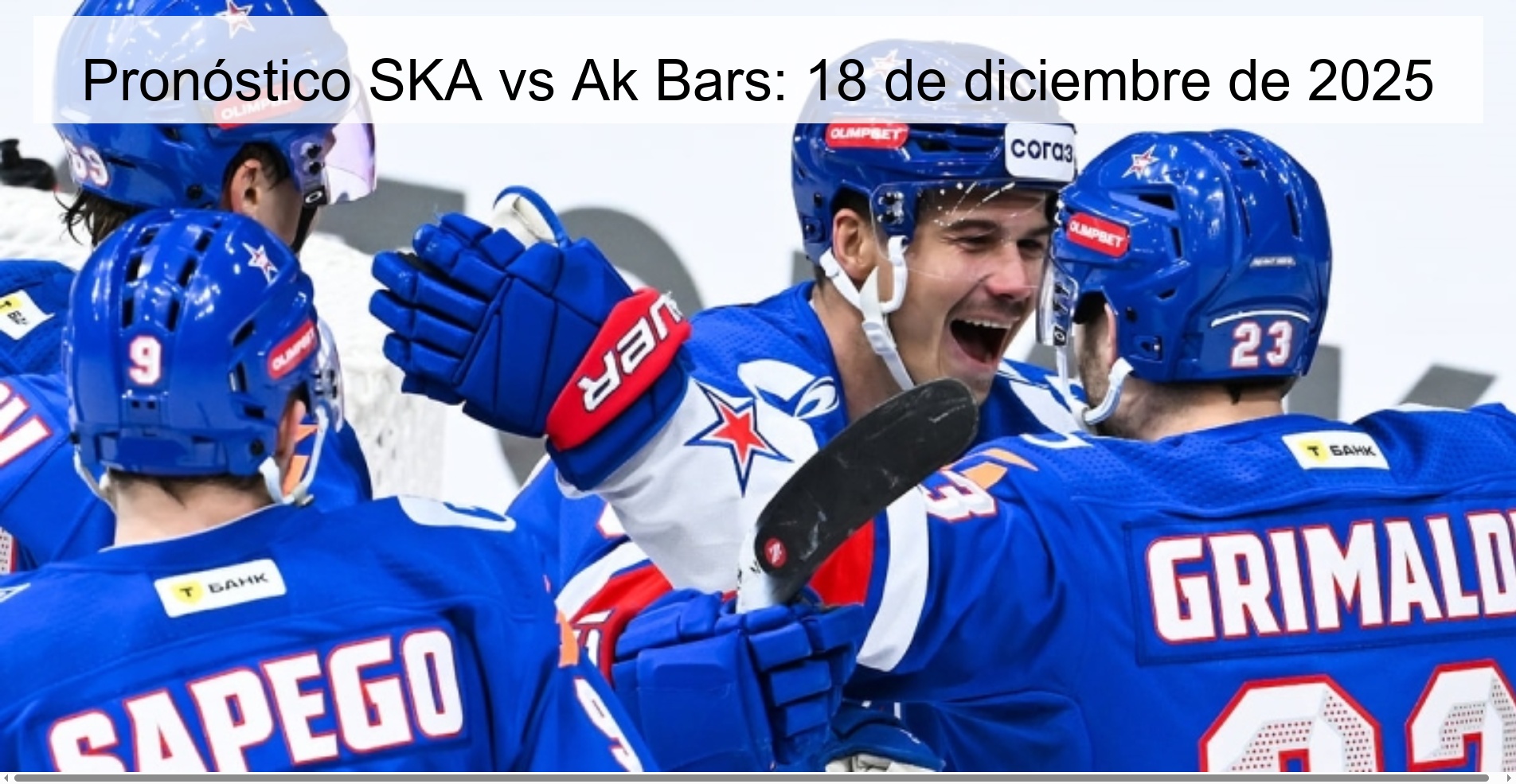 Pronóstico SKA vs Ak Bars: 18 de diciembre de 2025